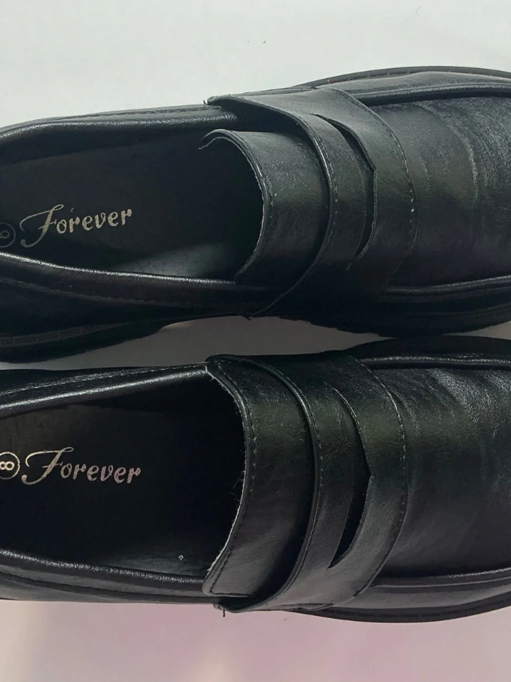 Platform Chunky Penny Loafer Lug Sole Comfort Slip On Dress Casual Shoes Sz 8